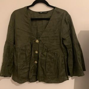 Green Zara Shirt